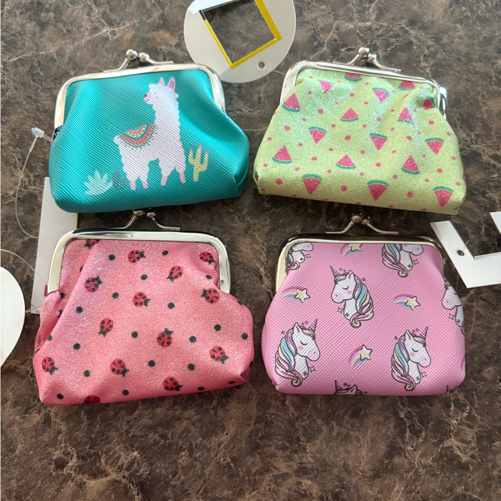 Colorful Coin Purses with Fun Prints
